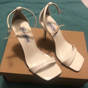 Steve Madden white heels size 5.5